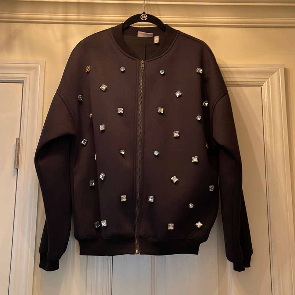 Leith Scuba Rhinestone Bomber Jacket - Picture 2 of 6